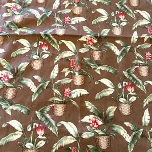 P Kaufmann Outdoor Design Fabric Upholstery Lightweight Tropical Print 88" x 56"